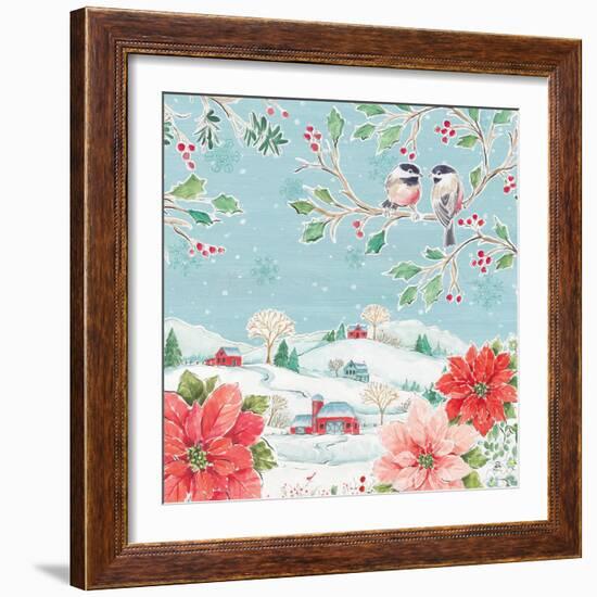 Country Poinsettias VI-Daphne Brissonnet-Framed Art Print