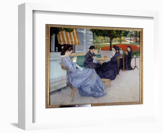 Country Portraits (Sewing Women). Painting by Gustave Caillebotte (1848-1894), 1876. Bayeux, Musee-Gustave Caillebotte-Framed Giclee Print