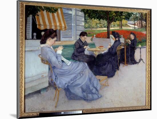 Country Portraits (Sewing Women). Painting by Gustave Caillebotte (1848-1894), 1876. Bayeux, Musee-Gustave Caillebotte-Mounted Giclee Print