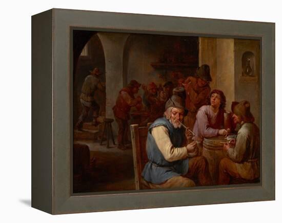 Country Pub-David the Younger Teniers-Framed Premier Image Canvas