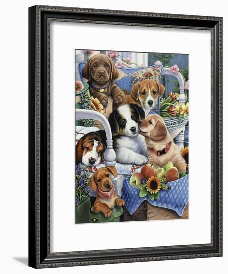 Country Pups-Jenny Newland-Framed Giclee Print