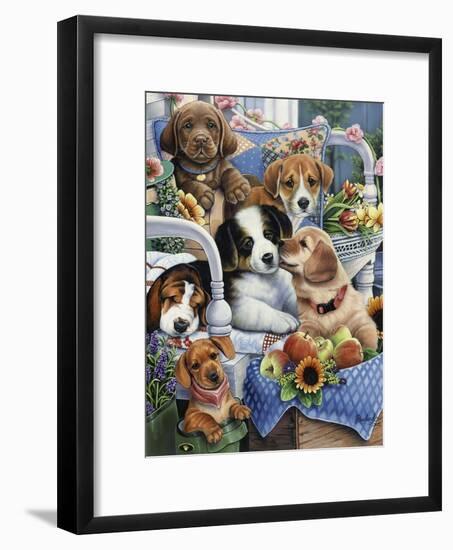 Country Pups-Jenny Newland-Framed Giclee Print