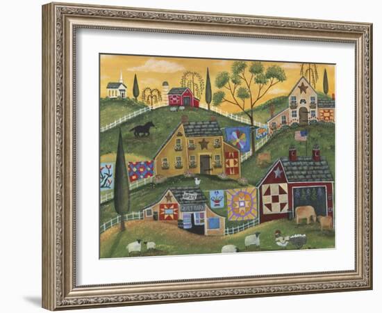 Country Quilt Barn-Cheryl Bartley-Framed Giclee Print