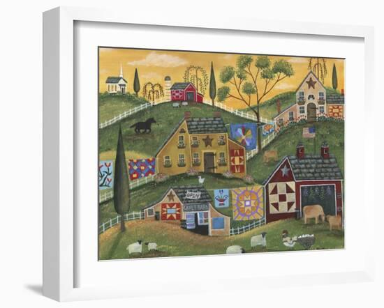 Country Quilt Barn-Cheryl Bartley-Framed Giclee Print