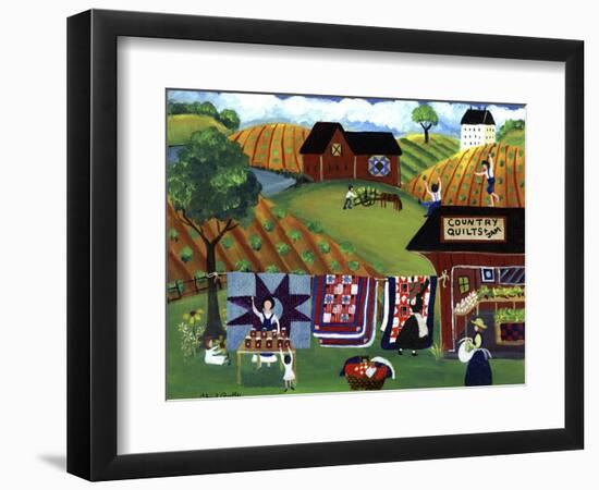 Country Quilts Jam-Cheryl Bartley-Framed Giclee Print