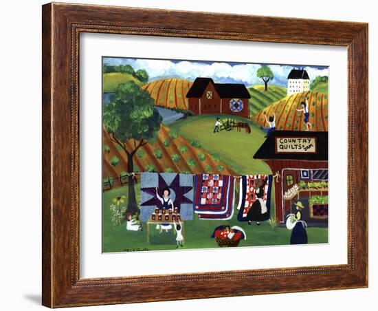 Country Quilts Jam-Cheryl Bartley-Framed Giclee Print