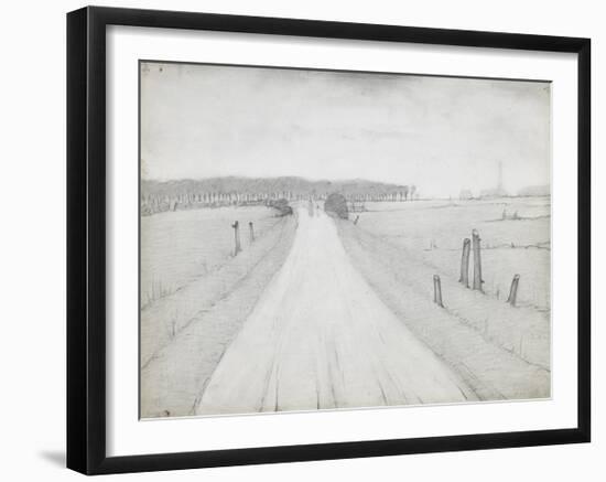 Country Road, 1925-Laurence Stephen Lowry-Framed Premium Giclee Print