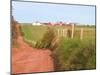 Country Road and Farm, Prince Edward Island, Canada-Julie Eggers-Mounted Photographic Print