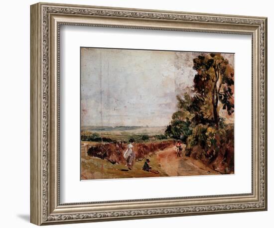 Country Road between East Bergholt and Flatford Painting by John Constable (1776-1837) 1811 Approx.-John Constable-Framed Giclee Print