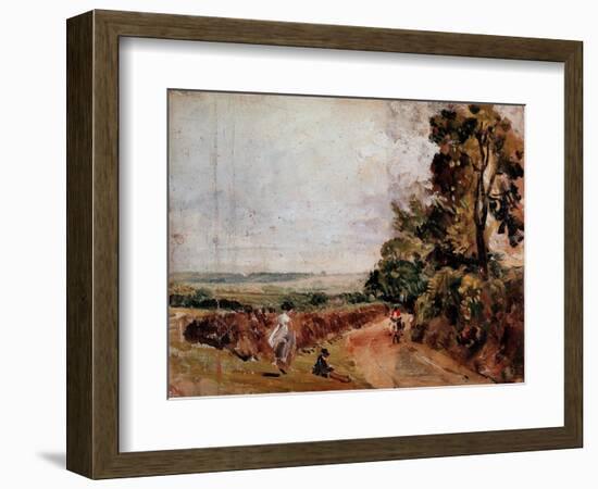 Country Road between East Bergholt and Flatford Painting by John Constable (1776-1837) 1811 Approx.-John Constable-Framed Giclee Print