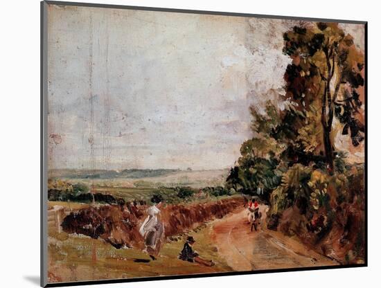 Country Road between East Bergholt and Flatford Painting by John Constable (1776-1837) 1811 Approx.-John Constable-Mounted Giclee Print