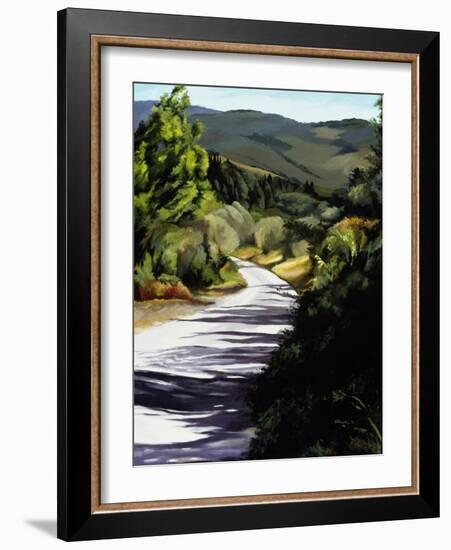 Country Road in Tuscany-Helen J. Vaughn-Framed Giclee Print