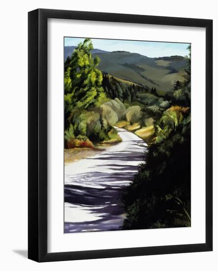 Country Road in Tuscany-Helen J. Vaughn-Framed Giclee Print