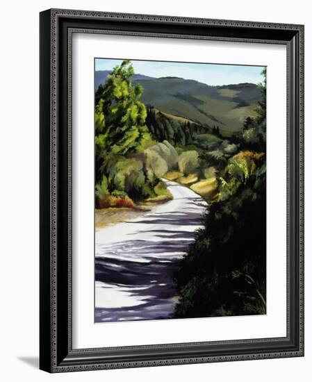 Country Road in Tuscany-Helen J. Vaughn-Framed Giclee Print