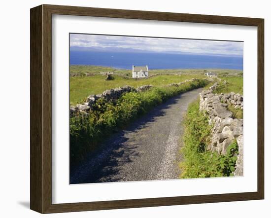 Country Road, Inishmore, Aran Islands, County Galway, Connacht, Republic of Ireland (Eire), Europe-Ken Gillham-Framed Photographic Print