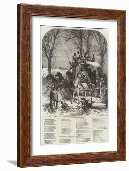 Country Road Scene in Winter-Myles Birket Foster-Framed Giclee Print