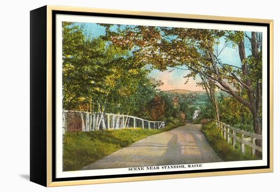 Country Road, Standish, Maine-null-Framed Stretched Canvas