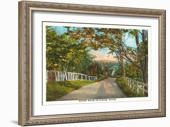 Country Road, Standish, Maine-null-Framed Art Print