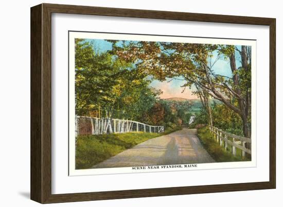 Country Road, Standish, Maine-null-Framed Art Print