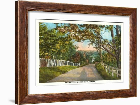 Country Road, Standish, Maine-null-Framed Art Print
