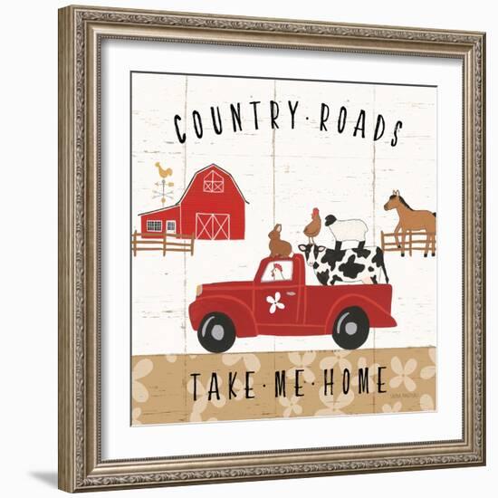 Country Roads III-Laura Marshall-Framed Art Print