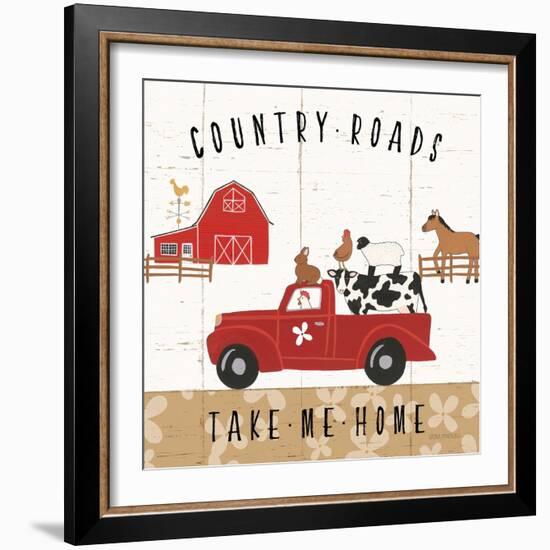 Country Roads III-Laura Marshall-Framed Art Print