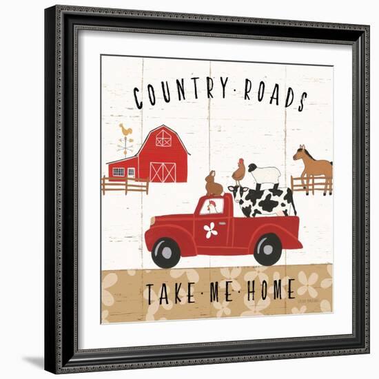 Country Roads III-Laura Marshall-Framed Art Print