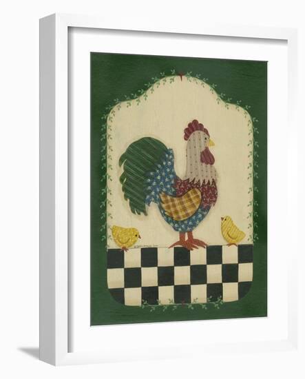 Country Rooster and Chicks-Debbie McMaster-Framed Giclee Print