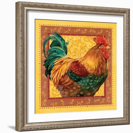 Country Rooster I-Gwendolyn Babbitt-Framed Art Print