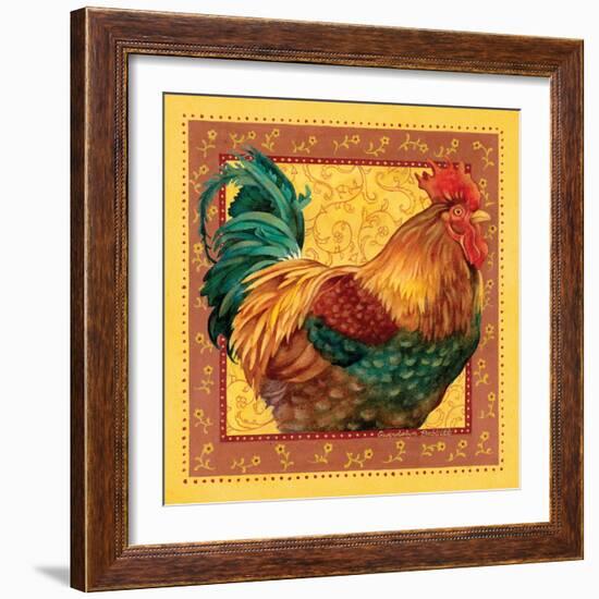 Country Rooster I-Gwendolyn Babbitt-Framed Art Print