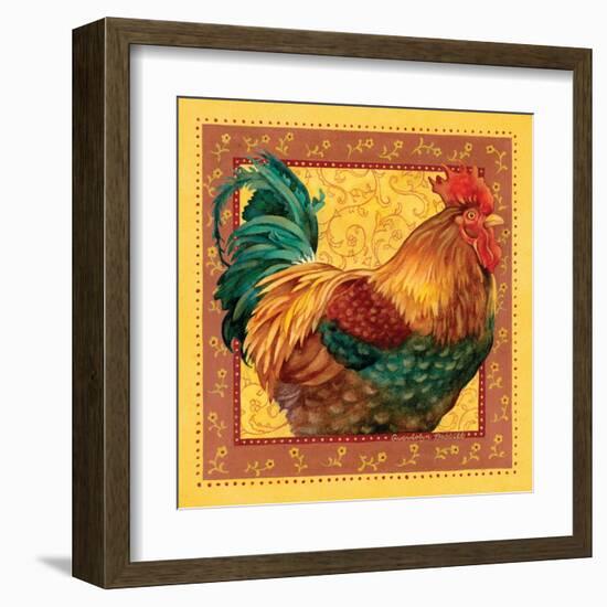 Country Rooster I-Gwendolyn Babbitt-Framed Art Print