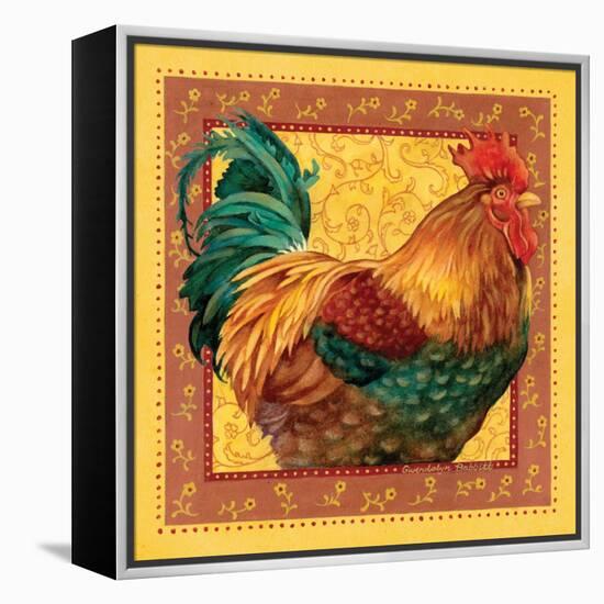 Country Rooster I-Gwendolyn Babbitt-Framed Stretched Canvas