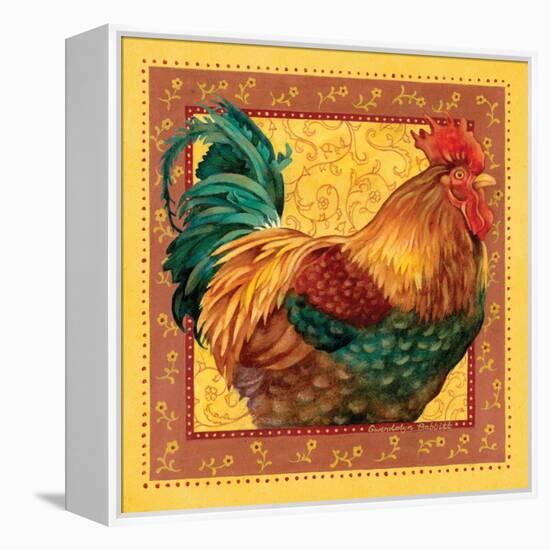 Country Rooster I-Gwendolyn Babbitt-Framed Stretched Canvas