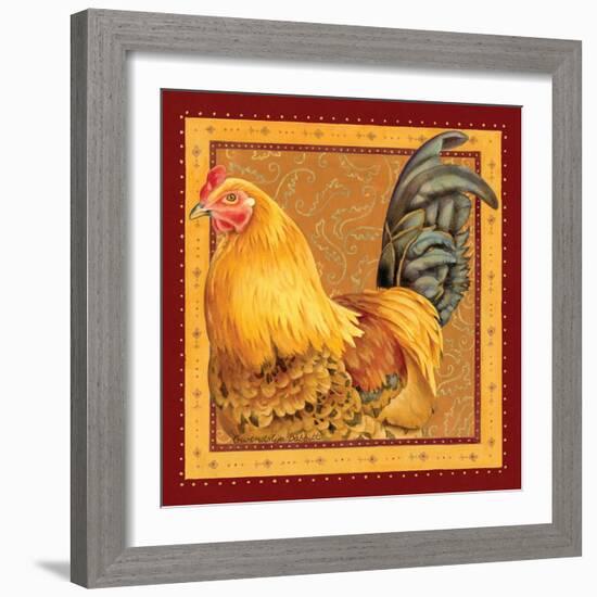 Country Rooster II-Gwendolyn Babbitt-Framed Premium Giclee Print