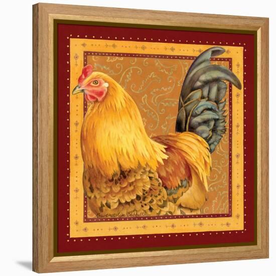 Country Rooster II-Gwendolyn Babbitt-Framed Stretched Canvas