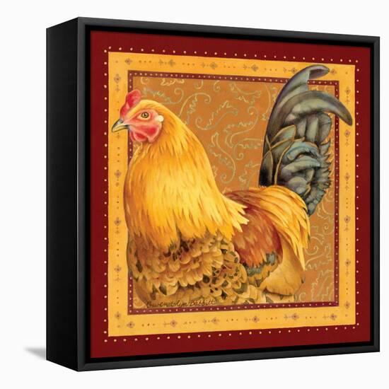 Country Rooster II-Gwendolyn Babbitt-Framed Stretched Canvas