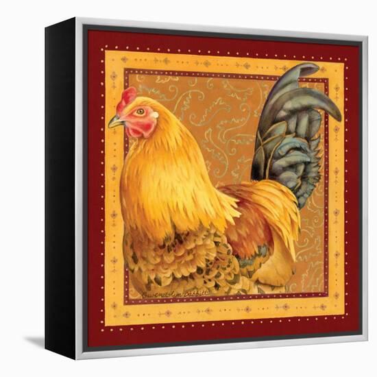 Country Rooster II-Gwendolyn Babbitt-Framed Stretched Canvas