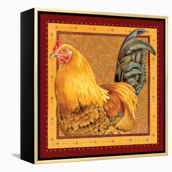 Country Rooster II-Gwendolyn Babbitt-Framed Stretched Canvas