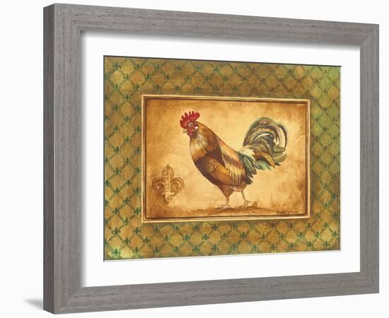 Country Rooster II-Gregory Gorham-Framed Art Print