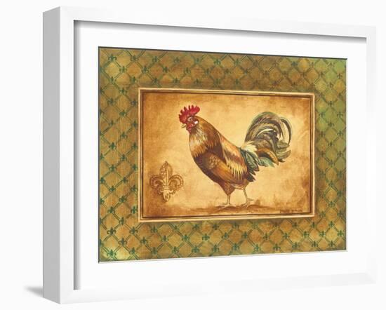 Country Rooster II-Gregory Gorham-Framed Art Print