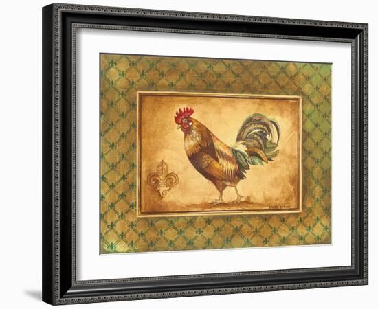 Country Rooster II-Gregory Gorham-Framed Art Print