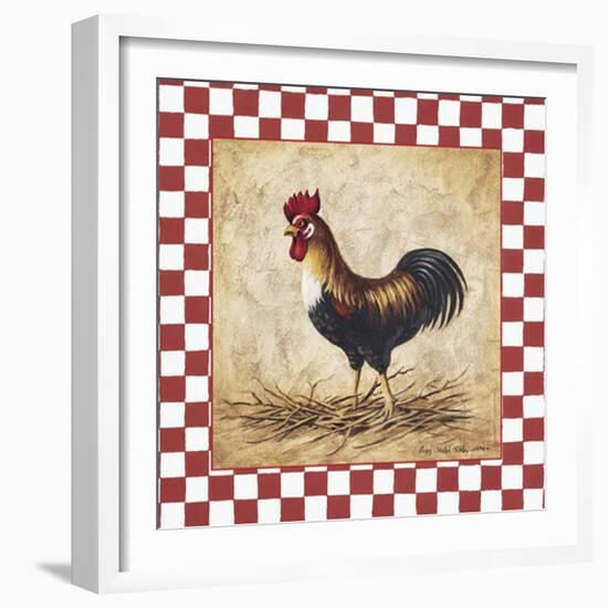 Country Rooster-unknown Sibley-Framed Art Print