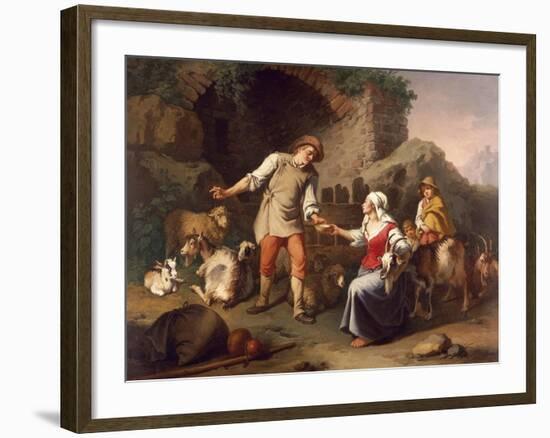 Country Scene-Francesco Londonio-Framed Giclee Print