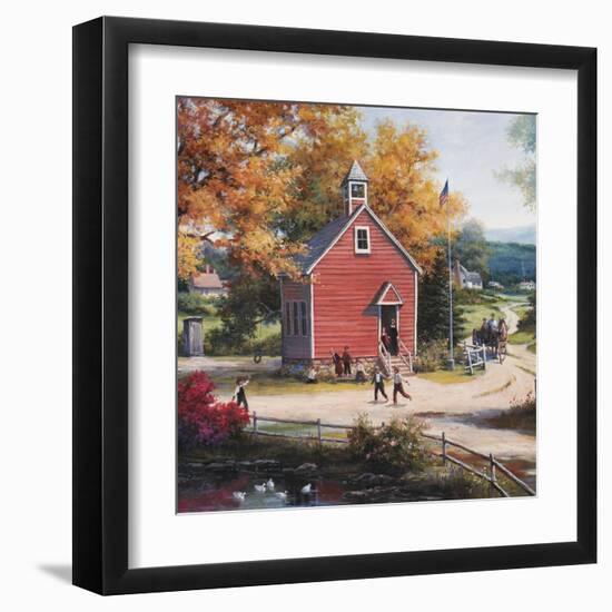 Country School House-unknown Chiu-Framed Art Print