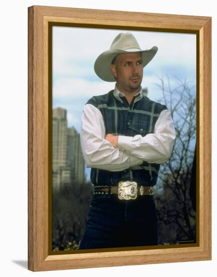 Country Singer Garth Brooks-Dave Allocca-Framed Premier Image Canvas