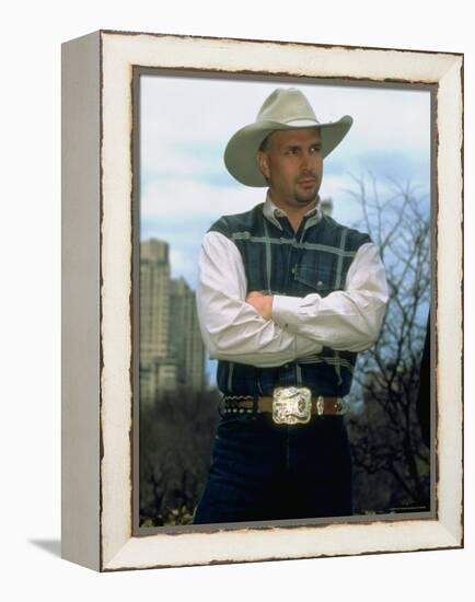 Country Singer Garth Brooks-Dave Allocca-Framed Premier Image Canvas