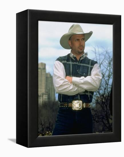 Country Singer Garth Brooks-Dave Allocca-Framed Premier Image Canvas