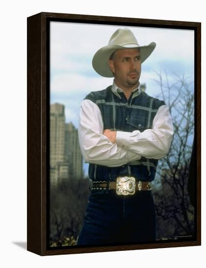 Country Singer Garth Brooks-Dave Allocca-Framed Premier Image Canvas