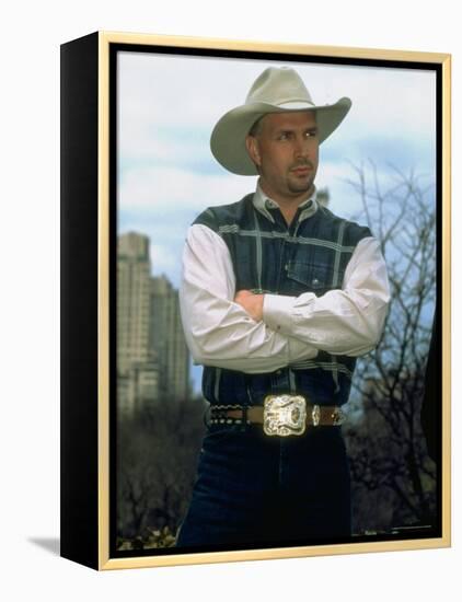 Country Singer Garth Brooks-Dave Allocca-Framed Premier Image Canvas