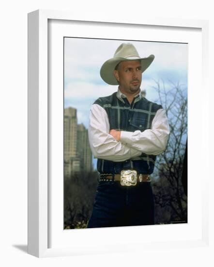 Country Singer Garth Brooks-Dave Allocca-Framed Premium Photographic Print